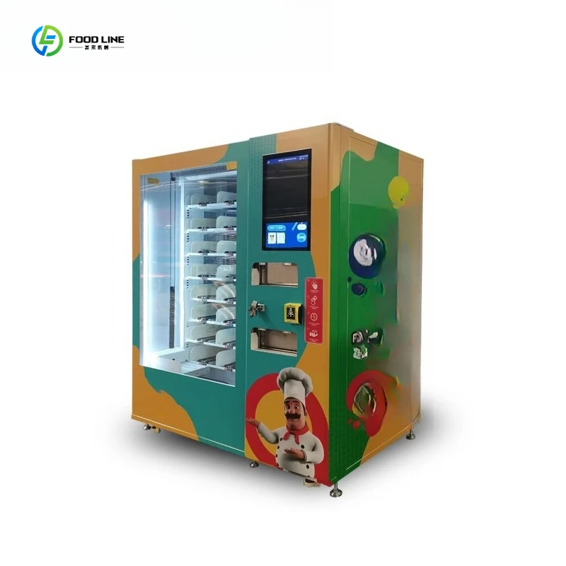 Fresh Food Intelligent Vending Machine Ready At Any Time FL Customized Hot Food Vending Machine