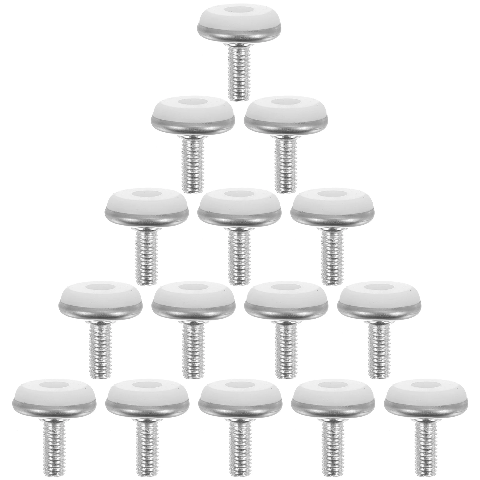 

50pcs Furniture Hardware Adjustable Leveling Feet Heavy Duty Plastic Floor Pads Desk Table Chair Bed Levelers Sturdy Safe Long