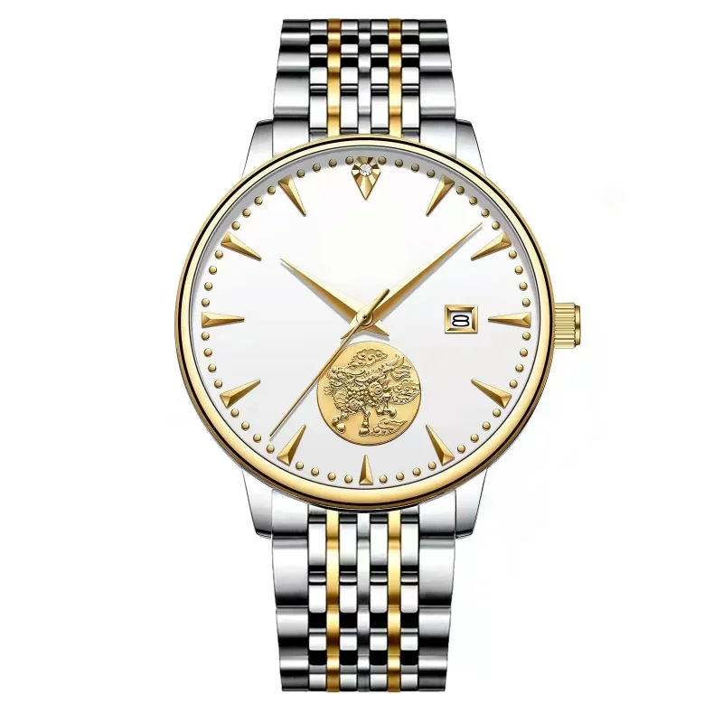 Men Classic Luxury Watch Genuine Leather Waterproof Machine Watch Fashion Sapphire Crystal Automatic Watch