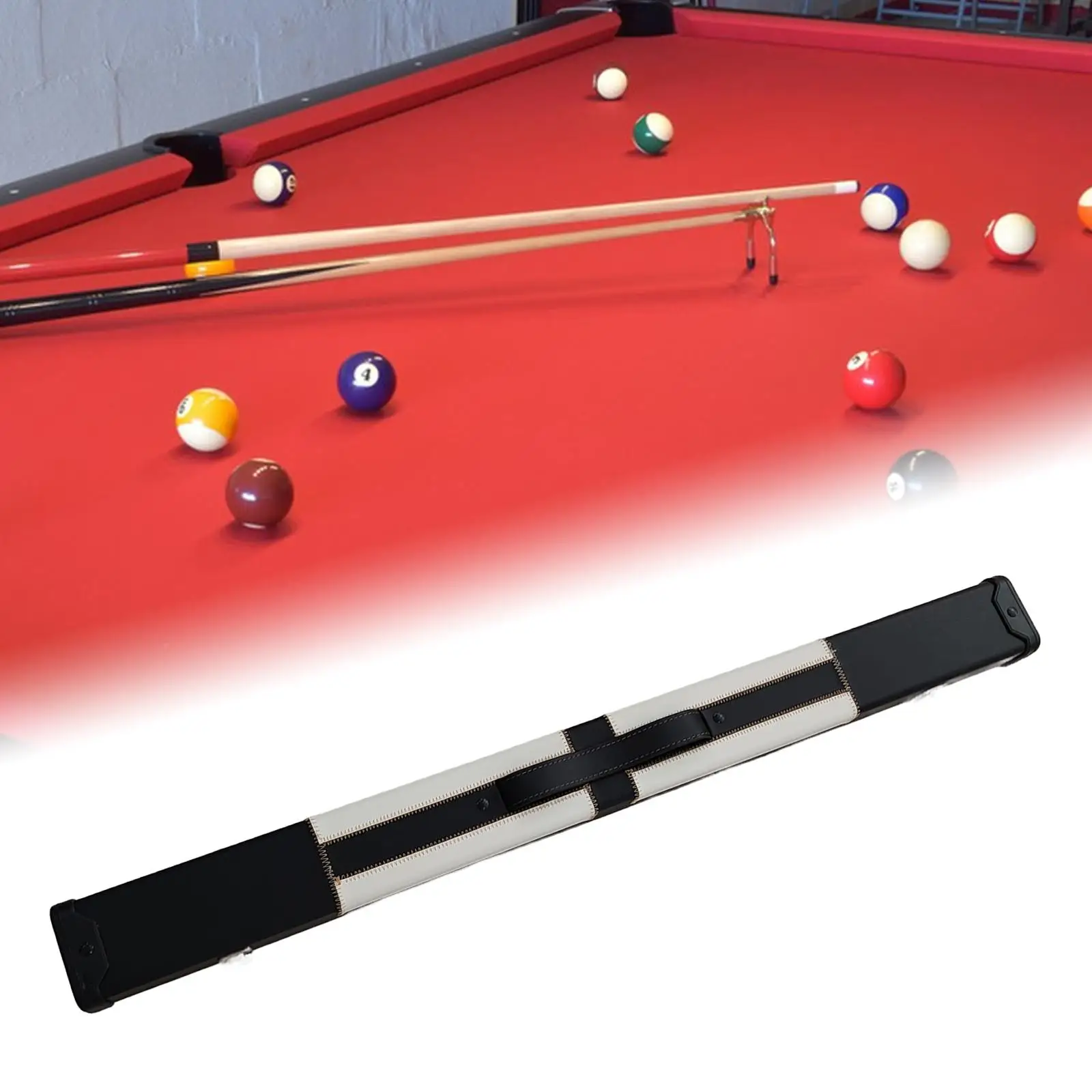 Bilhar Stick Case, Bolsa, Snooker Rod Holder, Bolsa, 1/2