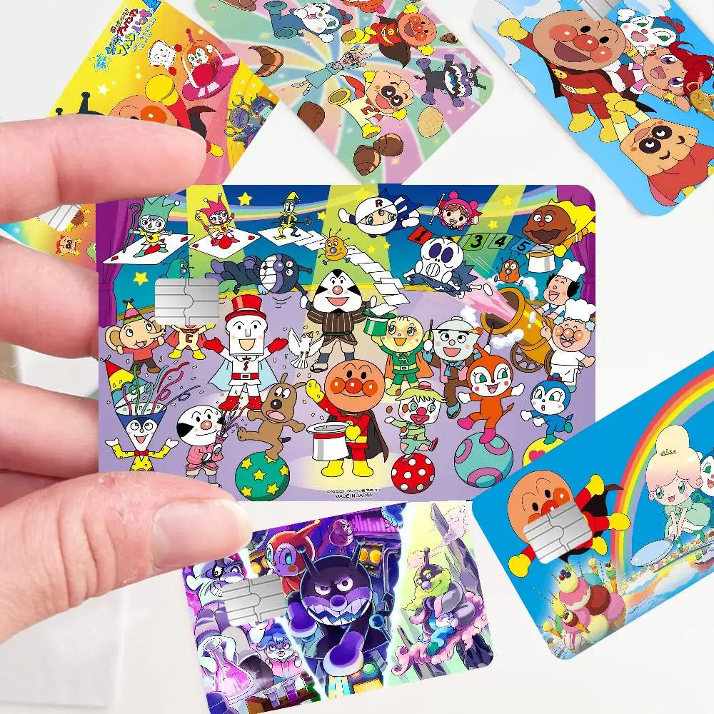 A-Anpanmans Lovely Anime Fashion Matte Gold Silver Black Matte Film Skin Sticker Tape for Bank Credit Debit Card