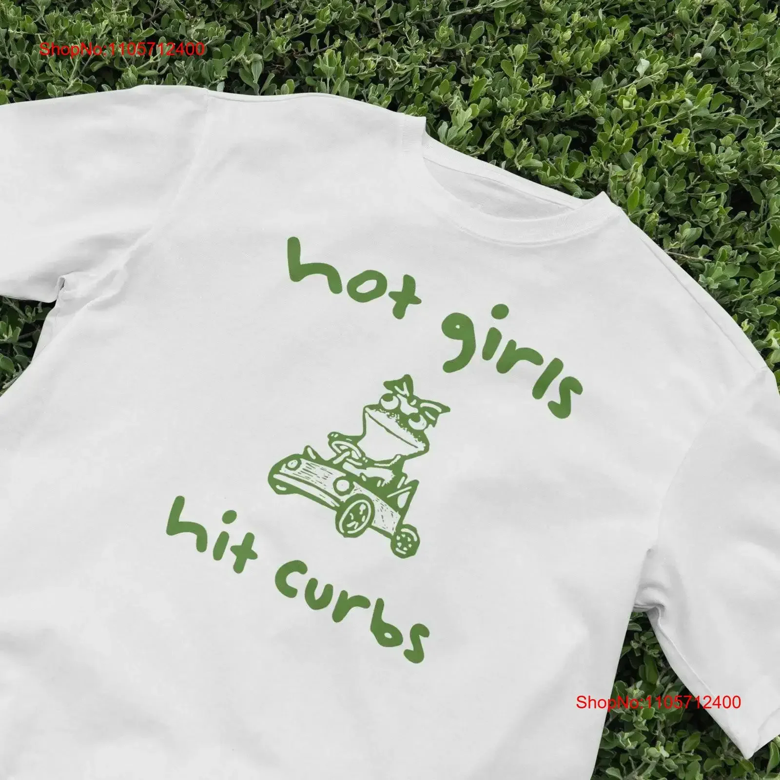 Hot Girls Hit Curbs T Shirt Retro Frog Cartoon Vintage Style Humor Top 90s Meme Cool Streetwear Cute vintage Washed homme