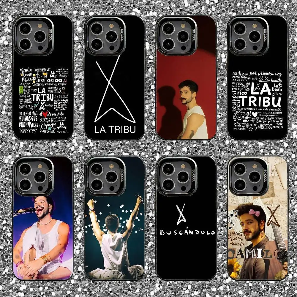 

Camilo La Tribu Phone Case For iPhone 16,15,14,13,12,11,Pro,XS,Max,Plus,Mini,SE Black Candy Matte Shockproof Cover
