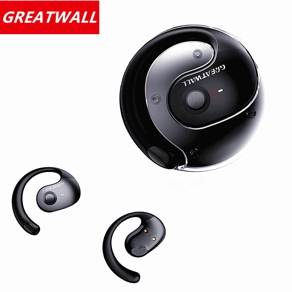 GREATWALL Q10 OWS Earphones Bluetooth 5.4 Sports Wireless Headphones Noise Reduction HD Call with Mic Earbuds Ear Hook