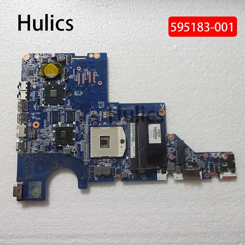 

Hulics б/у 595183 -001 Подходит для материнской платы ноутбука HP CQ42 G42 G62 CQ62 DA0AX1MB6F1 DA0AX1MB6F0 REV: F