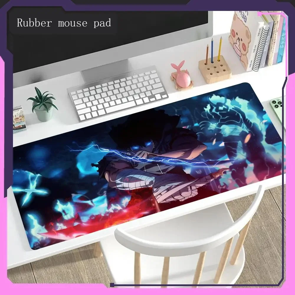 

Hot selling S-solo Leve-ling Large size office desk protectivePad waterproof rubber mousePad desktop keyboard desk game mousePad