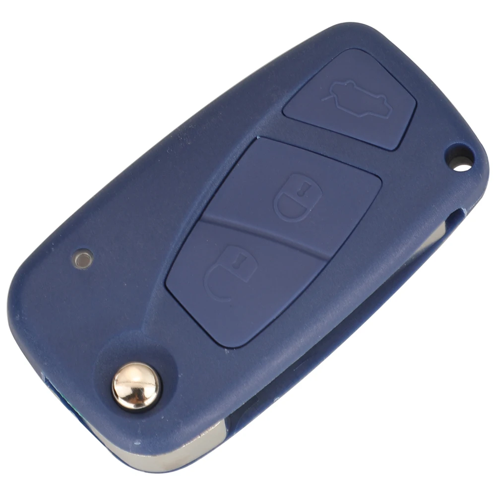 Jingyuqin Gấp Từ Xa Móc Khóa Ô Tô Fiat 500 Punto Ducato Stilo Gấu Trúc Bravo/433/434MHZ ID46 PCF7941/PCF7946 Chip 2/3 Nút