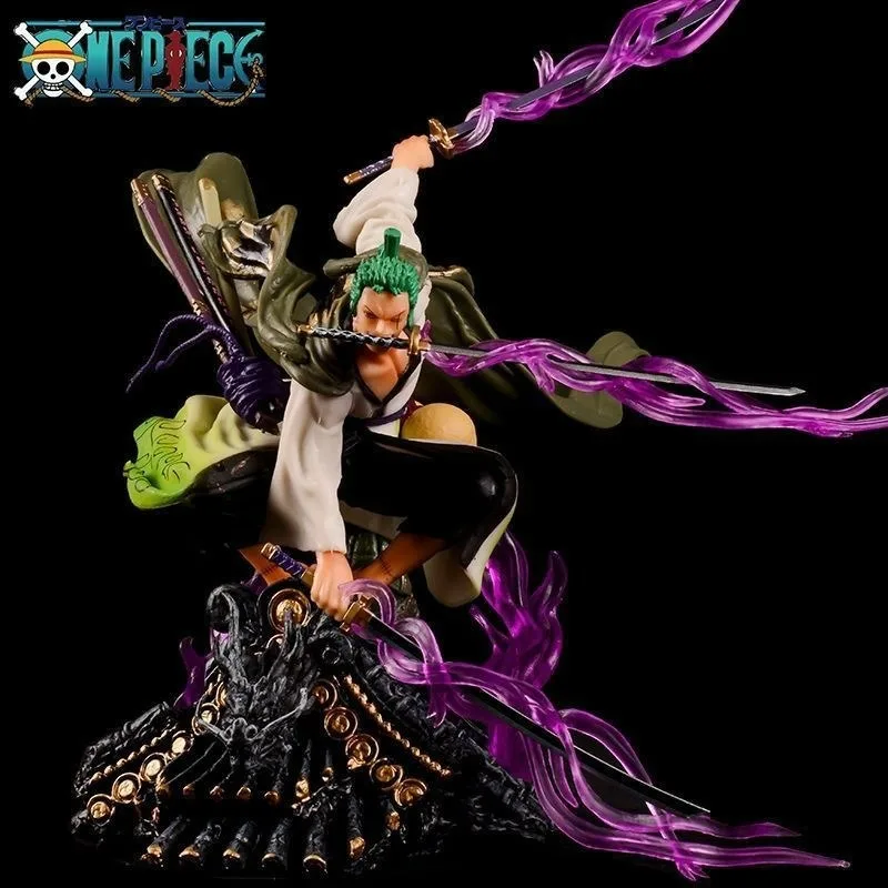 

One Piece Anime Figure Roronoa Zoro Wano Country Model Toys Ornament Statue Figurine Action Figures Desktop For Children Gifts