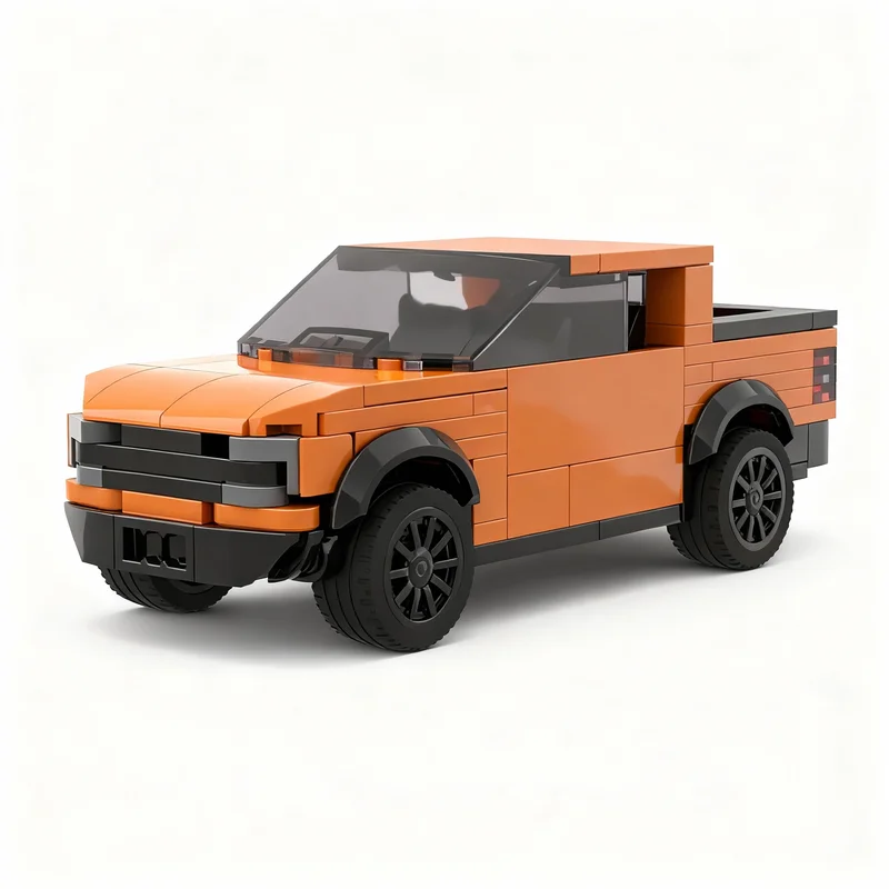 204pcs MOC City Champions Fordes Ranger Raptor 6wide Model Building Blocks Construction Christmas Gifts Toy Collection Birthday