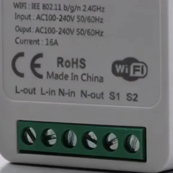 16A For Mini For Smart WiFi Switch 2 Way Timer Relay With Remote Control For For Alexa Ho/me For Tuya A*pp Light Fan Router
