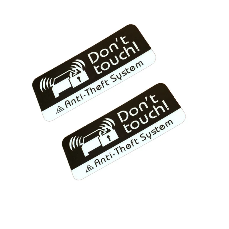 

Do Not Touch Sticker Car Security Anti Theft Auto Decal Waterproof Weather Resistant Strong Adhesive Car Door Alert Warning Sign