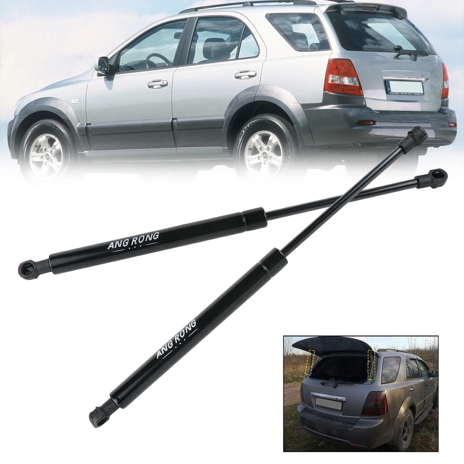 For Kia Sorento I JC 2002-2009 Rear Window Glass Gas Struts Spring Lifter Support 100N