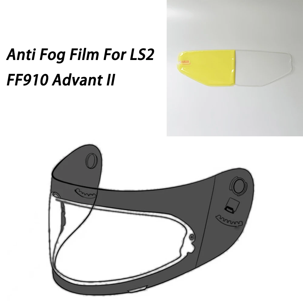 Visor Shield Anti Fog Film Fit for LS2 FF910 Advant II Helmet Face Shield Anti Fog Motorcycle Protected Helmet Accessories