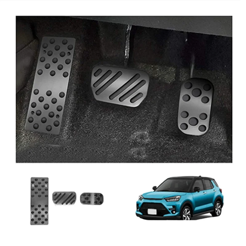 

Автомобильная алюминиевая педаль акселератора, педаль тормоза, подставка для педали, педаль, внутреннее украшение для Toyota Raize 2020-2022