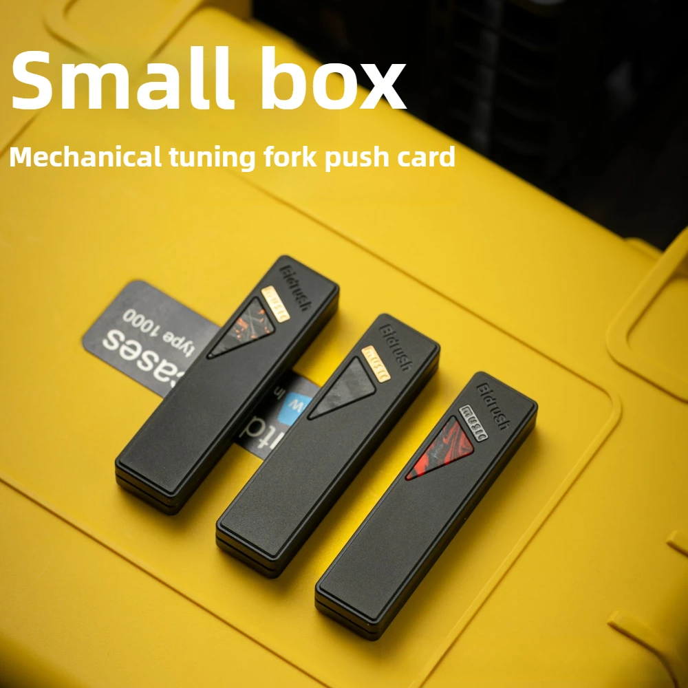 BIDRUSH EDC Driver Box Stemvork Metaal Mechanische Vingertop Kaart Pusher Desktop Decompressie Speelgoed