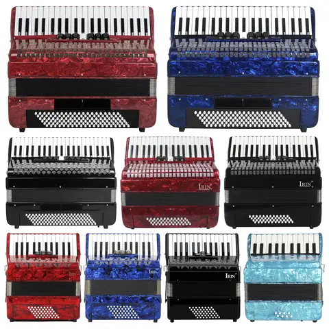 IRIN 41 Keys 120 Bass Accordion Concertina Professional 34/26 Keys 48 Bass Accordion Keyboard Instrument for Grading Performance