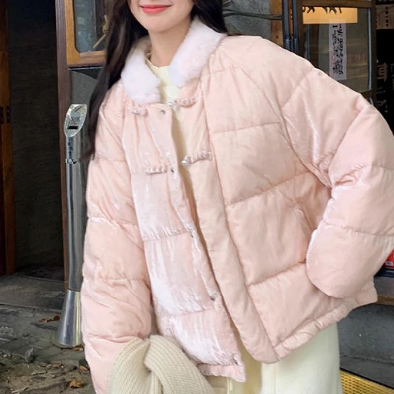 New Chinese Style National Style Cotton-padded Clothes Cotton-padded Jacket Women's Winter Design Sense Korean Small Coat