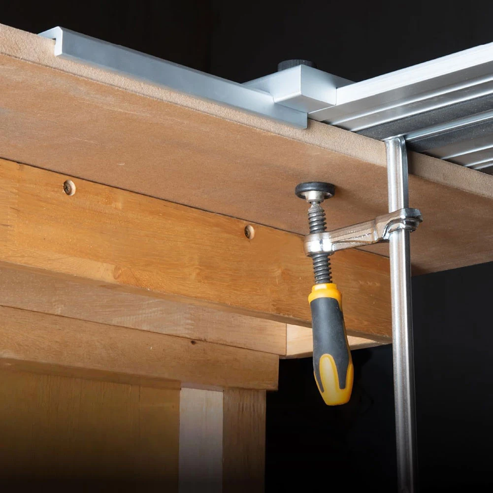 Adjustable Miter Guide For Track Saw -60° To 60° Aluminum Alloy Square Ruler 90 Degree Cutting Jig For Woodworking Rail Systems