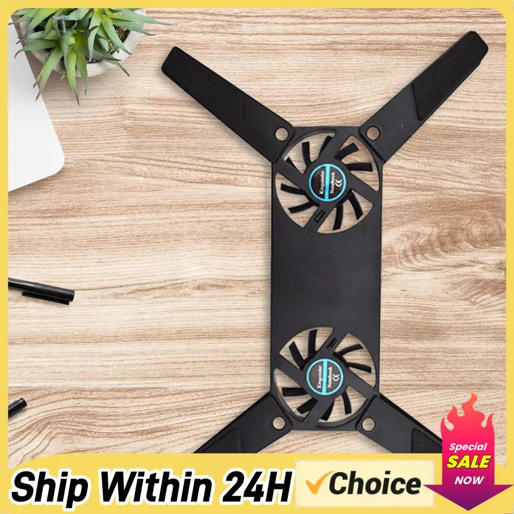 

Portable Laptop Cooler Pad Base Bottom Anti-slip Laptop Radiator Cooling Base Save Space USB Power Supply for Universal Computer