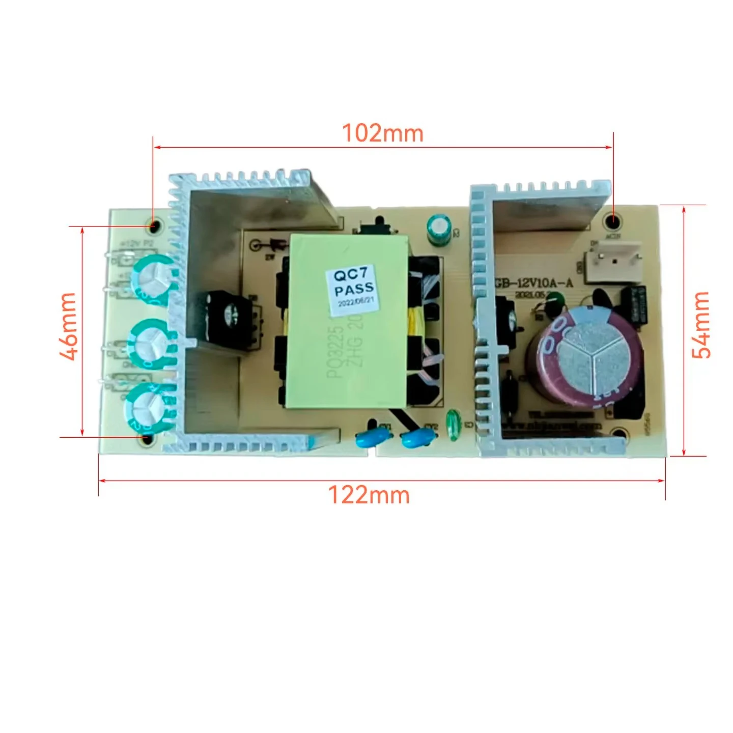 k06 220V to 12V Power Board For Car Semiconductor Refrigerator 12V 10A Three-core Mainboard Dual-purpose
