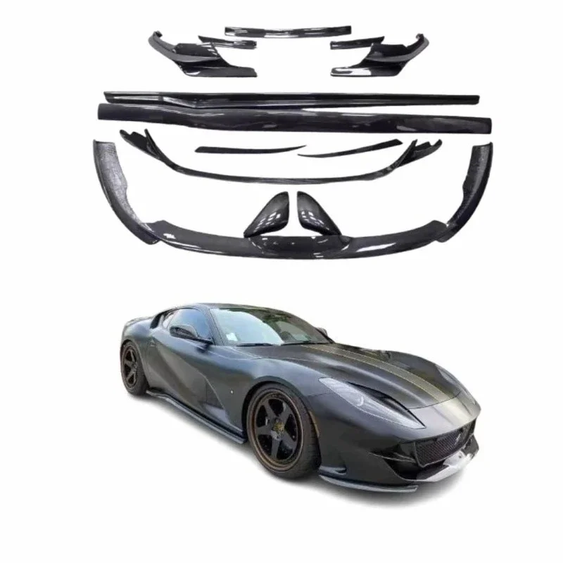 Runde for  812 Upgraded and Modified NT Style High-quality Dry Carbon Fiber Body Kit Car Bumper Factory Direct Sales