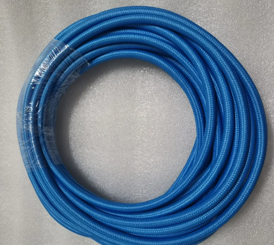 2m 3m 5m 10m 250V 2 Core 0.75mm2 Textile Electric Wire Fabric Cloth Braided Flex Cable Vintage Lamp  Cord