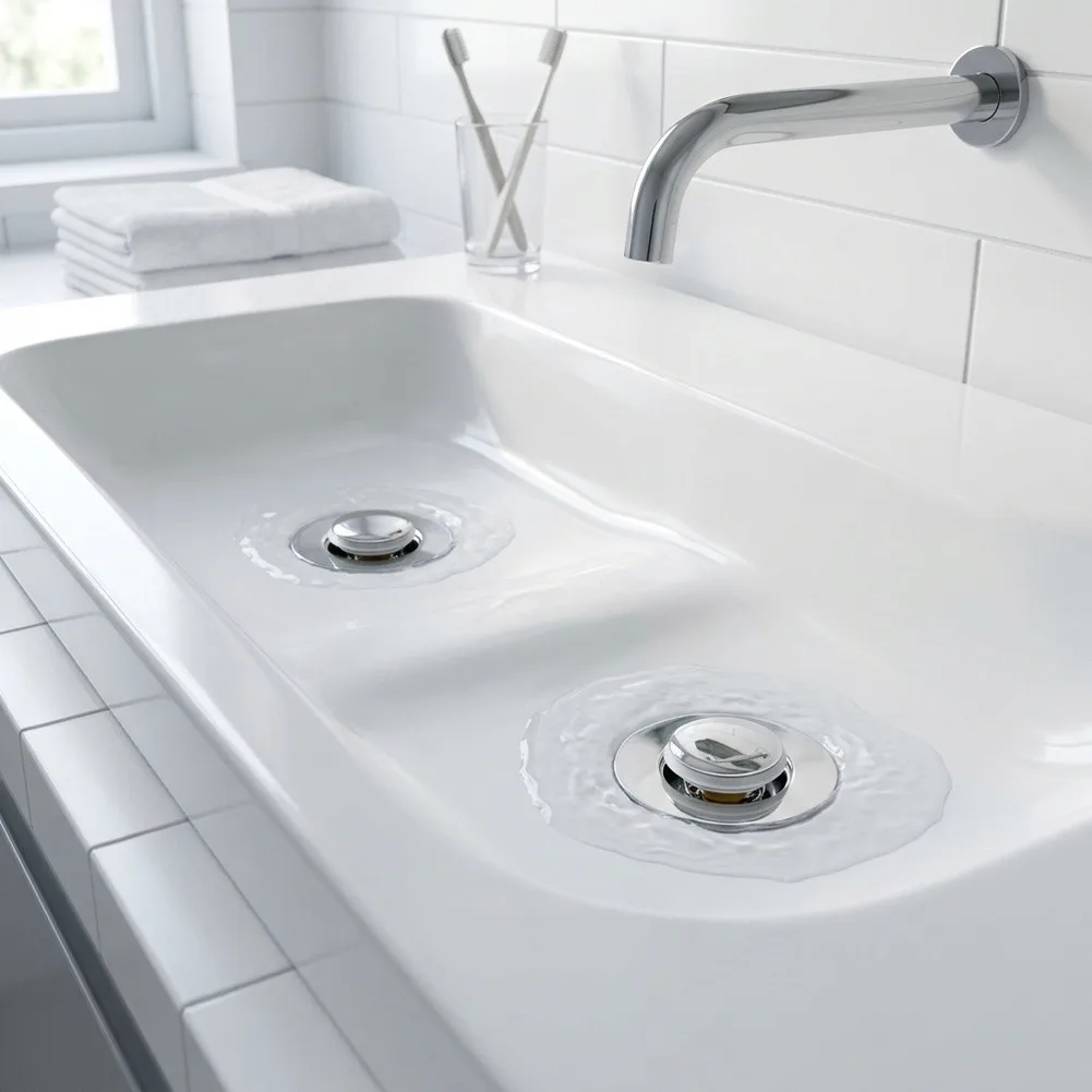 Click‑clack Sink Drain Stopper, Snap‑up Basin Drain Core With Solid Brass Spring, Replacement Pop‑up For Bathroom Wash