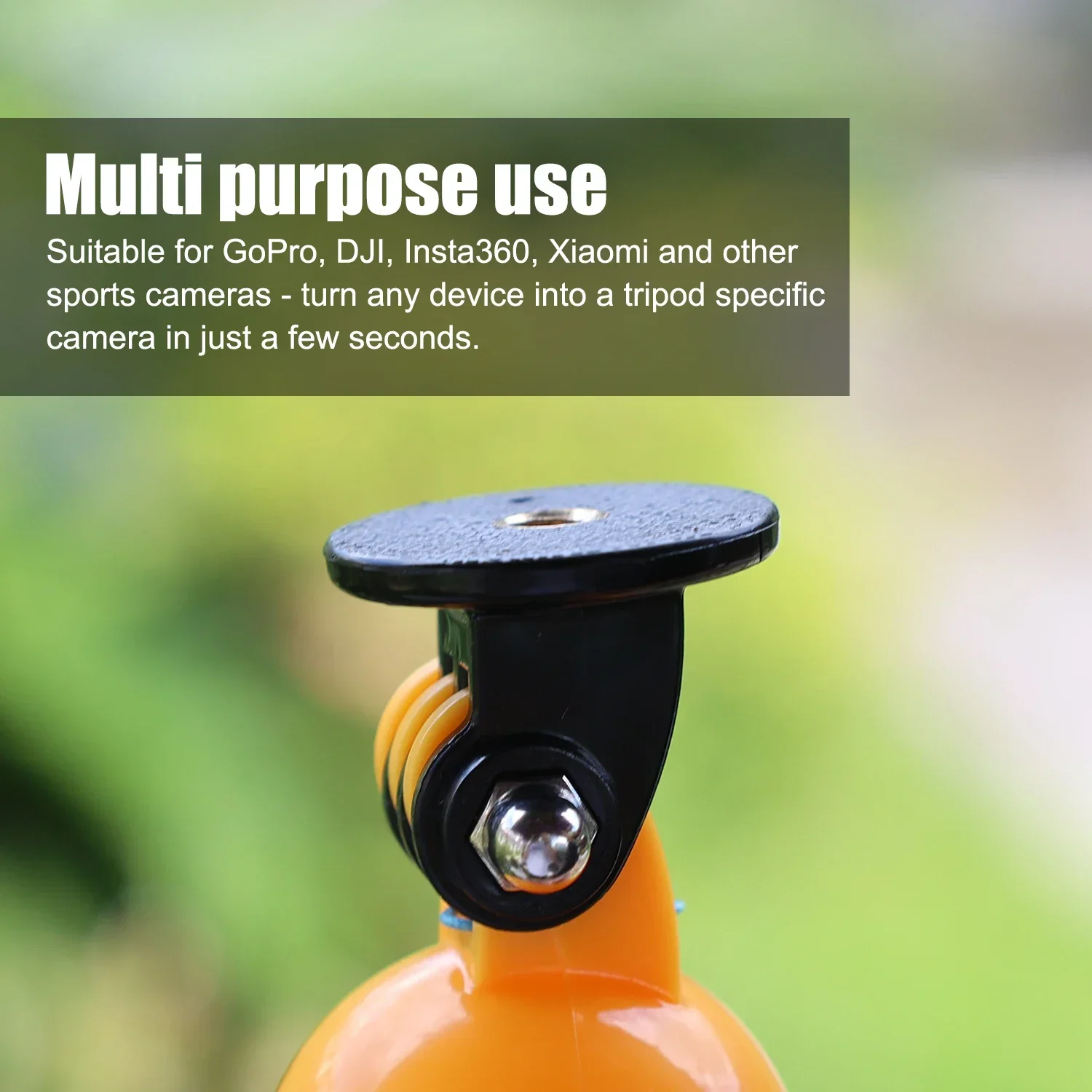 GoProアクセサリー ミニ一脚三脚ホルダーケースマウントアダプター GoPro Hero 11 10 9 8 7 6 5 SJ4000 スポーツアクションカメラ用