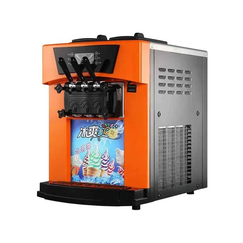

Desktop High Quality Commercial Touch Screen Display 3 Flavor Soft Ice Cream