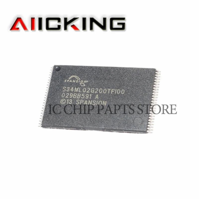 S34ML02G200TFI000 5pcs/lots, TSSOP48 SLC NAND Flash Parallel 3V/3.3V 2G-bit 256M x 8 48-Pin,Original integrated IC chip,In Stock