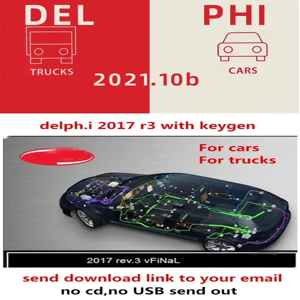 2023 El más nuevo Del-phis 2021.10b con software keygen DS 150e delphi 2017 r3 Códigos OBD2 Software de diagnóstico Compatible Bluetooth