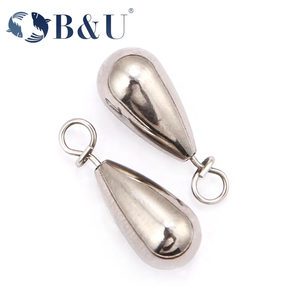 

B&U Tungsten Fastach Sinker Fishing Sinker Hook Connector Line Sinkers Additional Weight Quick Release Casting Fishing Tools