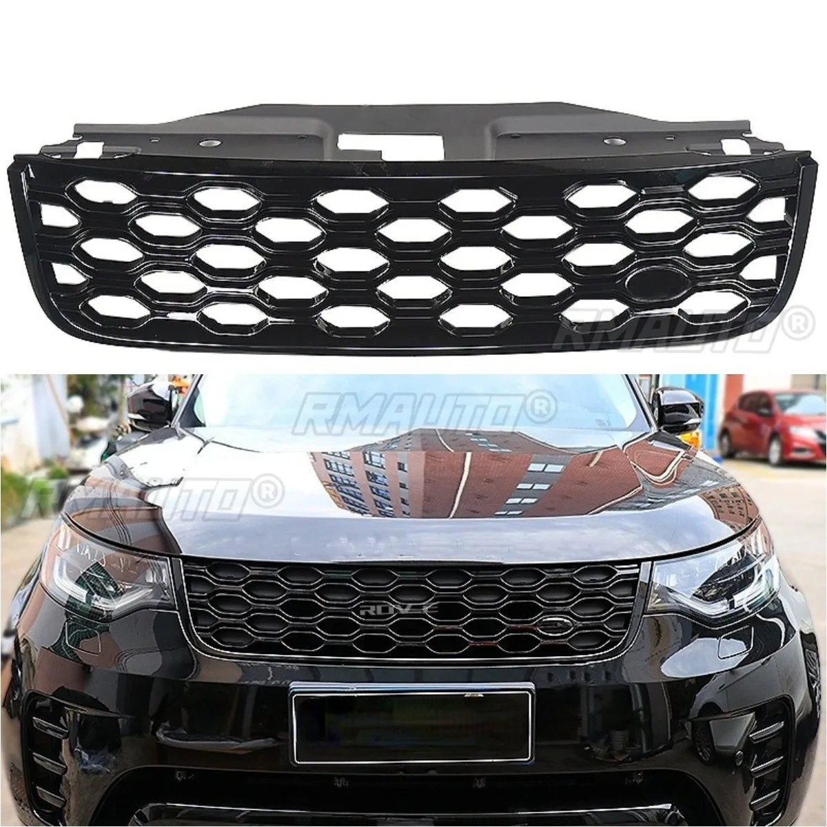 Front Bumper Grill Car Grille Racing Grills Bumper Grill Front Grill Body Kit For Land Rover Discovery 5 2017-2020 Styling Kits