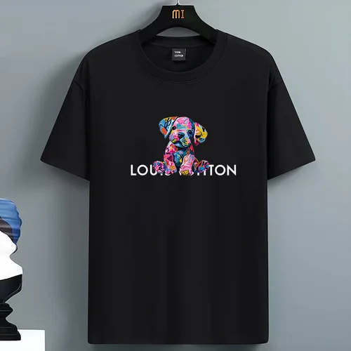 Imagen 2 del producto Camisetas estampadas de lujo para hombre, camisetas 100% de algodón de alta calidad con cuello redondo y manga corta para verano, camisetas deportivas informales para uso diario, camisetas geniales City Vibe