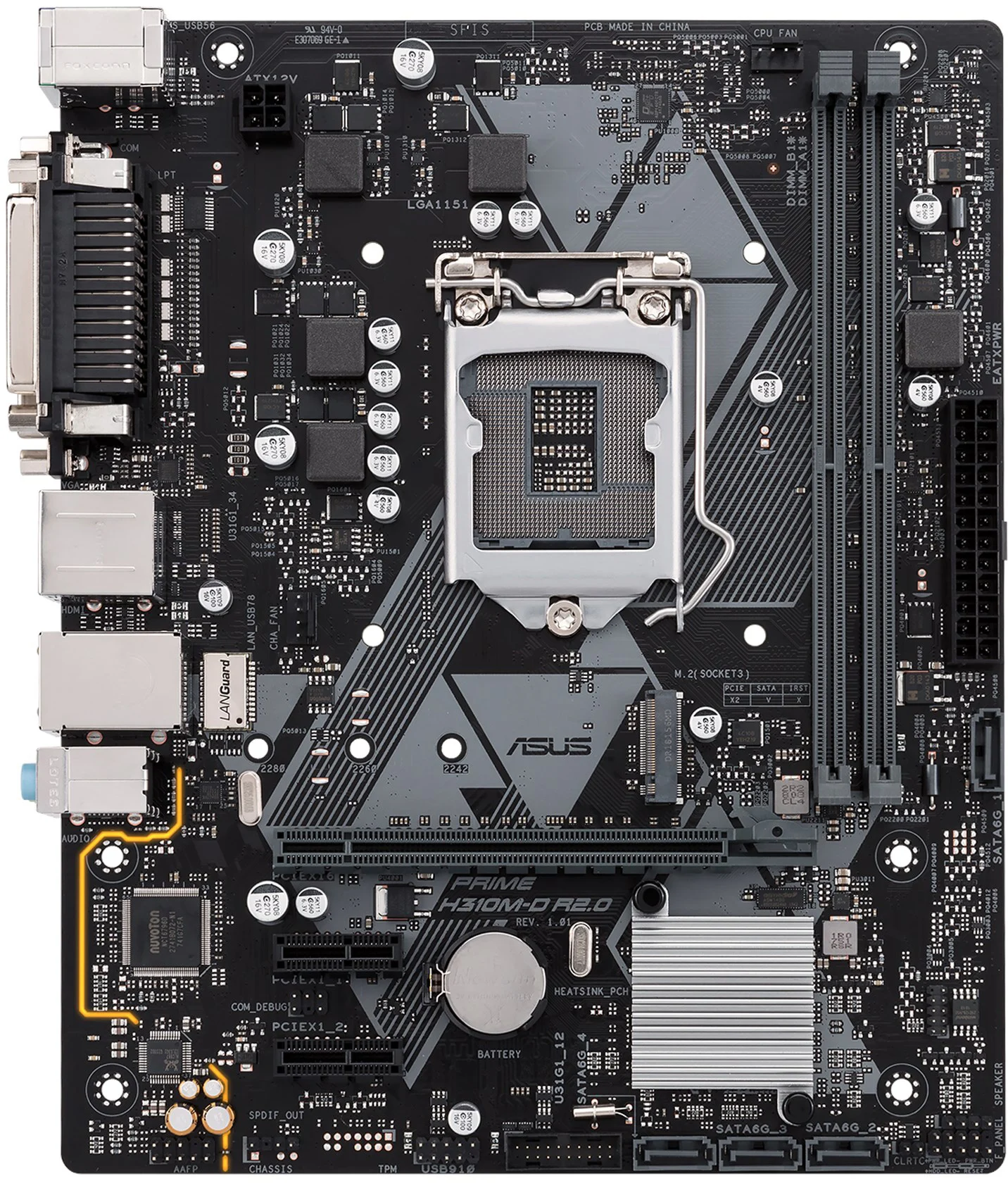 ASUS PRIME H310M-D R2.0 Motherboard Intel H310 LGA 1151 DDR4 32G Micro ATX support Core i3-8100 i5-8400 i5-9400 i7-9700 i3-9300