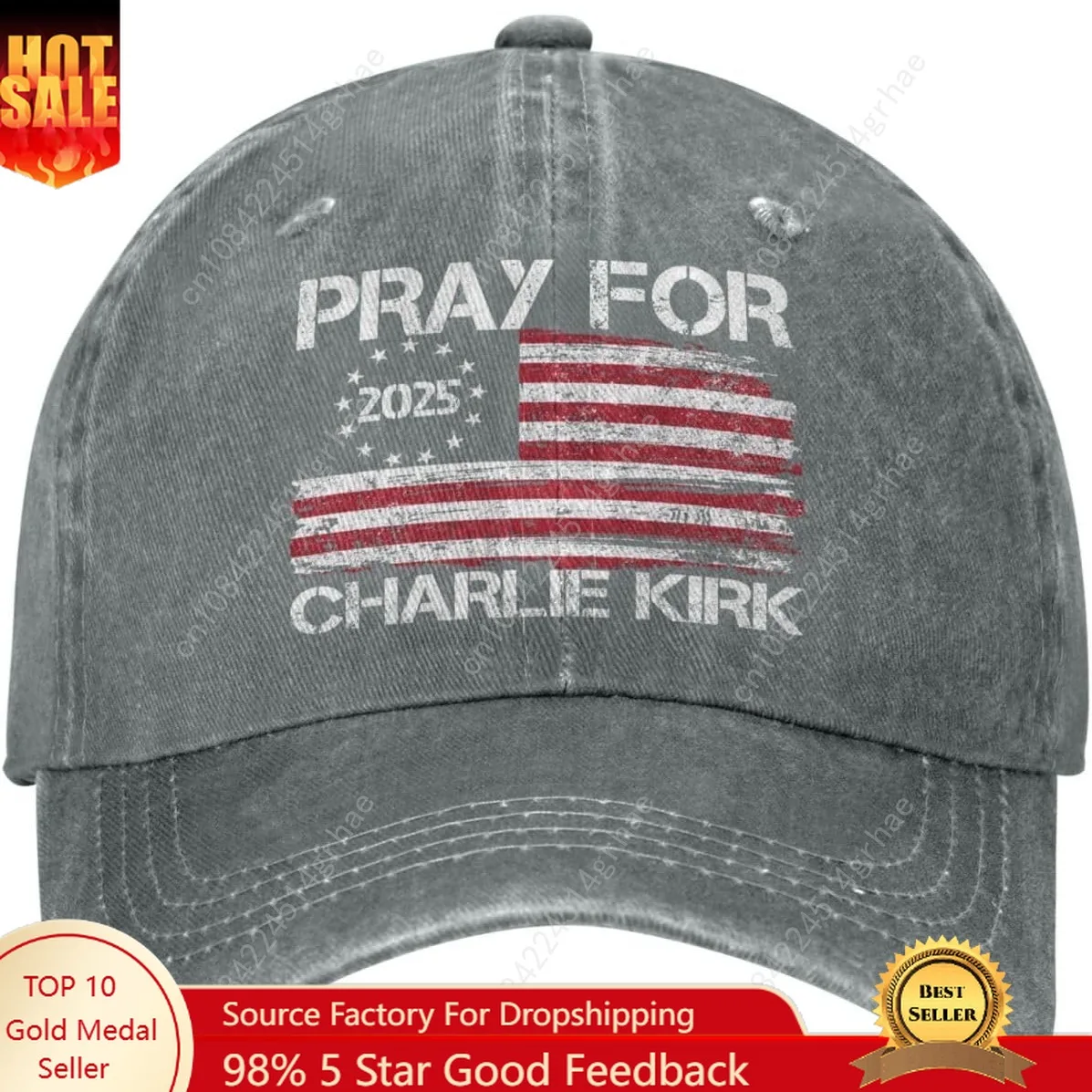 

Pray for Charlie Kirk Cap for Mens Pray for Charlie Mens Hats Pray for Charlie Kirk
