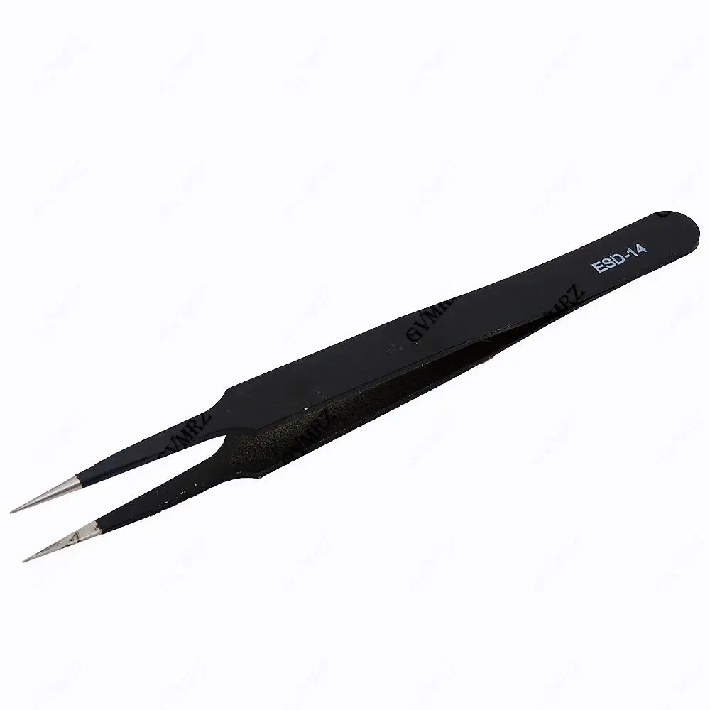6PCS Tweezers Set ESD-10 ESD-11 ESD-12 ESD-13 Anti-static for Electronics Repair Precision Assembly & DIY Projects Component