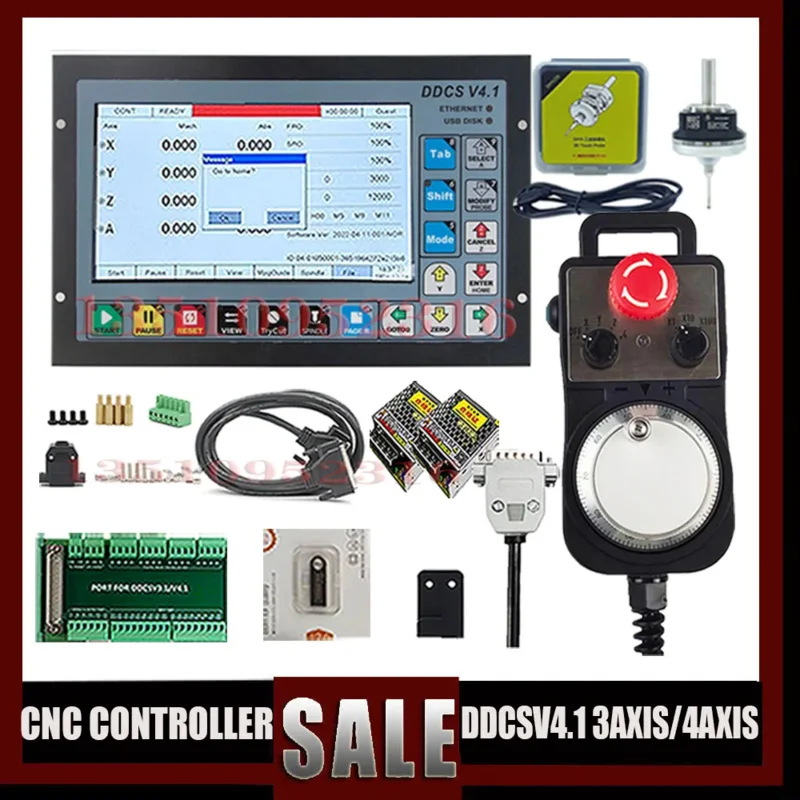 DDCSV3.1 New Upgrade DDCSV4.1 3/4 Axis CNC Off-Line Independent Controller Kit 3D Edge Finder For Carving Milling Machine