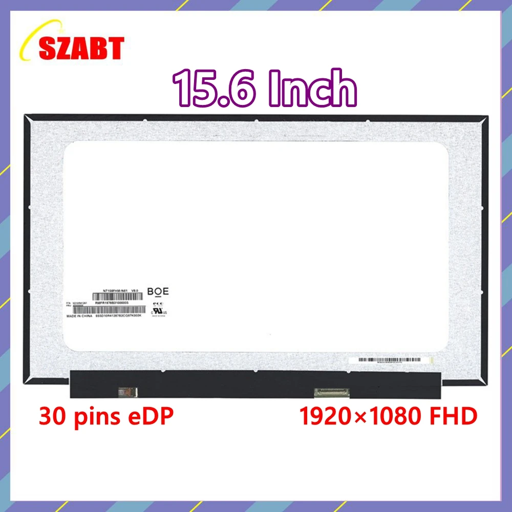 NT156FHM-N61 fit NT156FHM-N62 B156HTN06.1 TV156FHM-NH1 N156HGA-EA3 EDP 1920X1080 Display Panel Matrix Replacement