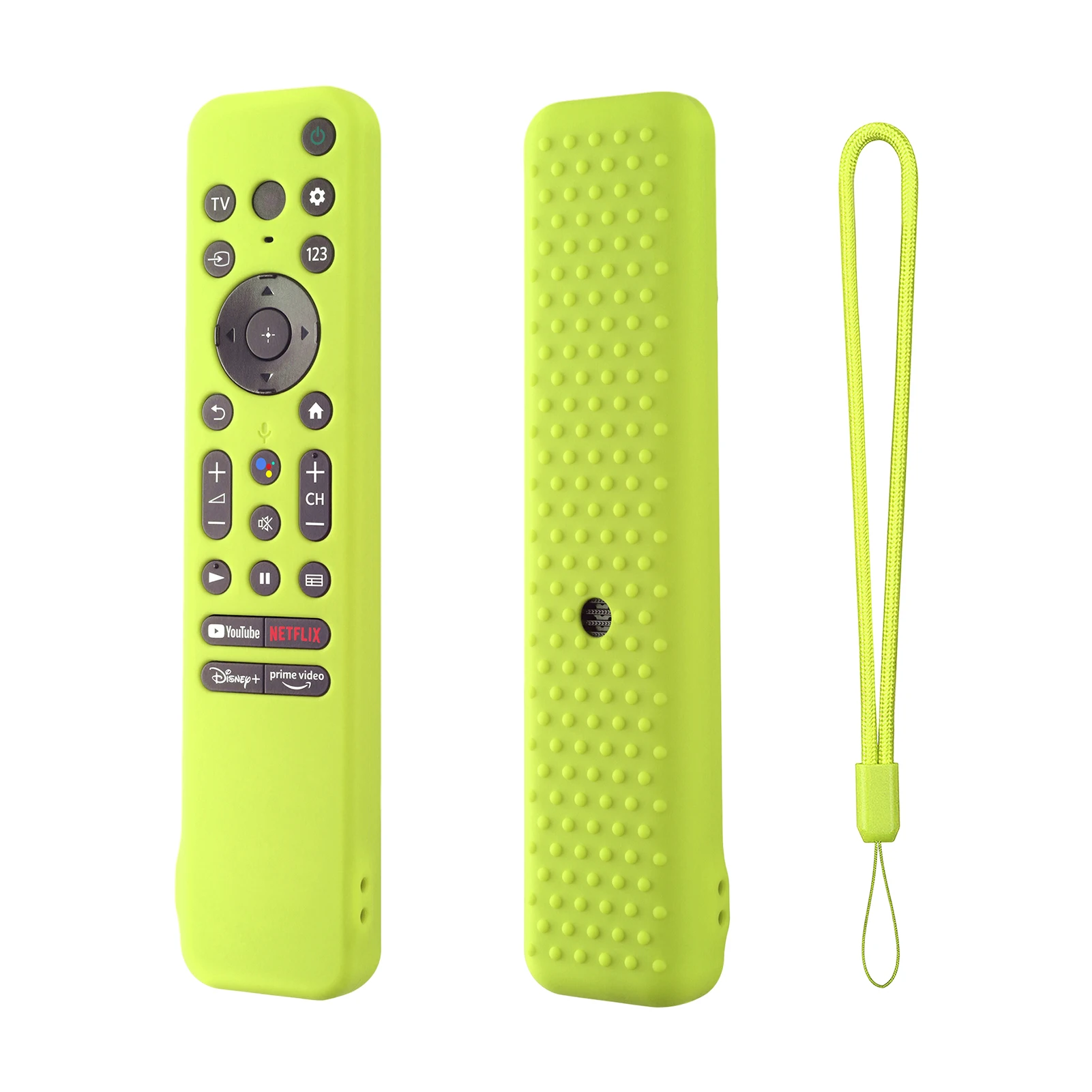 For 4K 8K HD TV Remote Control Cover Silicone Protective Case with Lanyard RMF-TX800 RMF-TX800B RMF-TX800P, RMF-TX800T