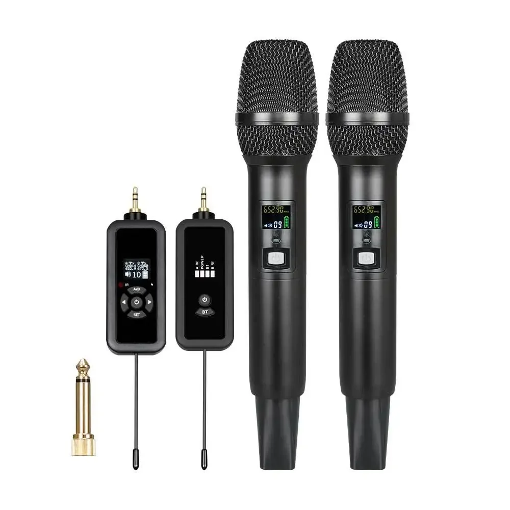 

One to two wireless microphones, live broadcast, home, singing dynamic universal handheld microphone