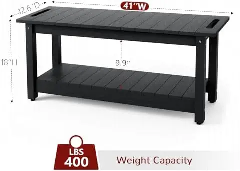 41-Inch Shower Bench with 400 lb Capacity
