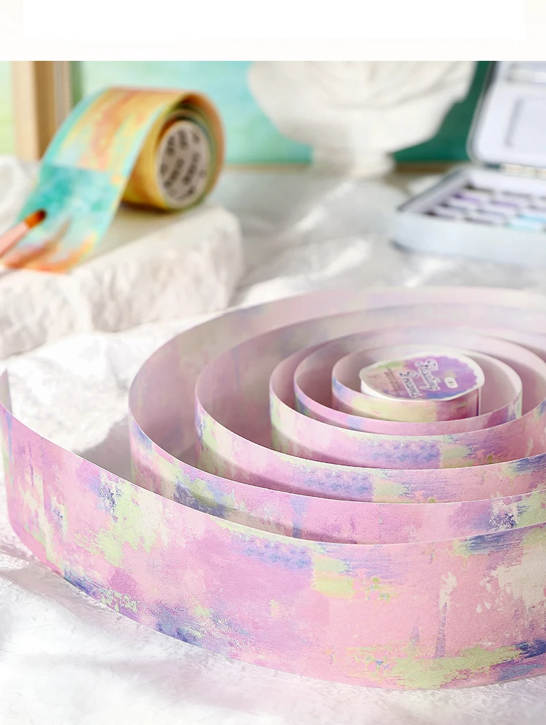 Journal GO 4cmx2m Dekoratives Journaling Washi Tape Schwebende Welt Malerei Traum Fotoalbum Planer DIY Scrapbooking Aufkleber – Detail 8