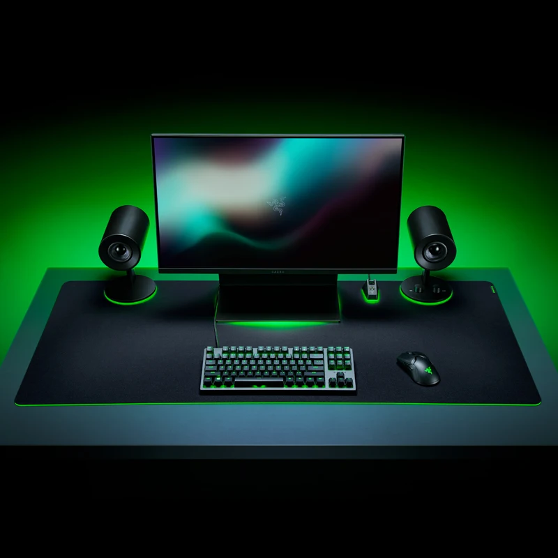 Razer Esports ألعاب الكمبيوتر المضادة للانزلاق ماوس الوسادة سلسلة النسيج سطح Fps أكل الدجاج قطعة أثرية