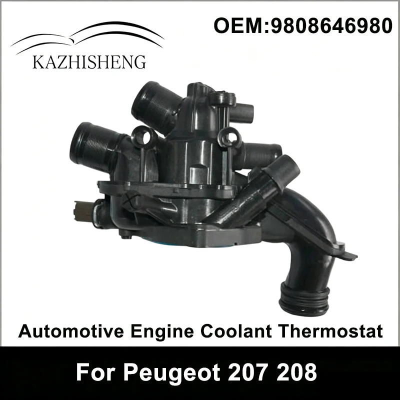 9808646980 High Quality Automotive Engine Coolant Thermostat Housing Assembly Thermostat for Peugeot 207 208