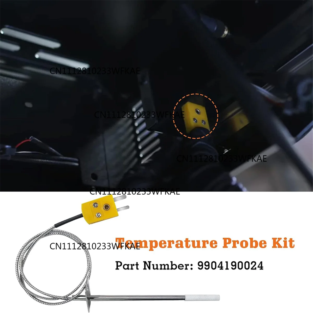 AAA87 Temperature Probe Kit Replacement,for Masterbuilt Gravity Series 560/800/1050 XL & Digital Charcoal Grill+Smokers
