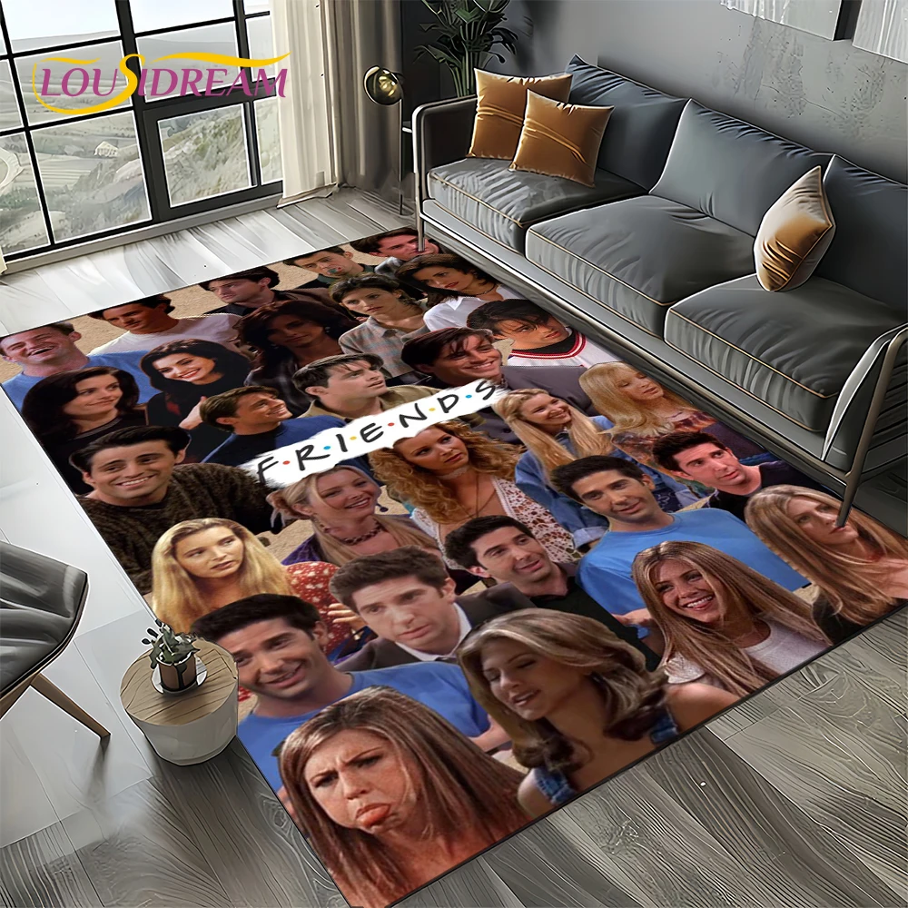 Central Perk Friends TV Show Carpet Rug for Living Room Bedroom Home Sofa Decoration,Kids Play Area Rug Non-slip Floor Mat Gift