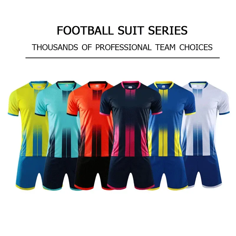 Men Football Jersey Adult Kid Personalize Soccer Uniform Kit Sports Clothes Women Futsal Sportswear Boy Training Tracksuit Child