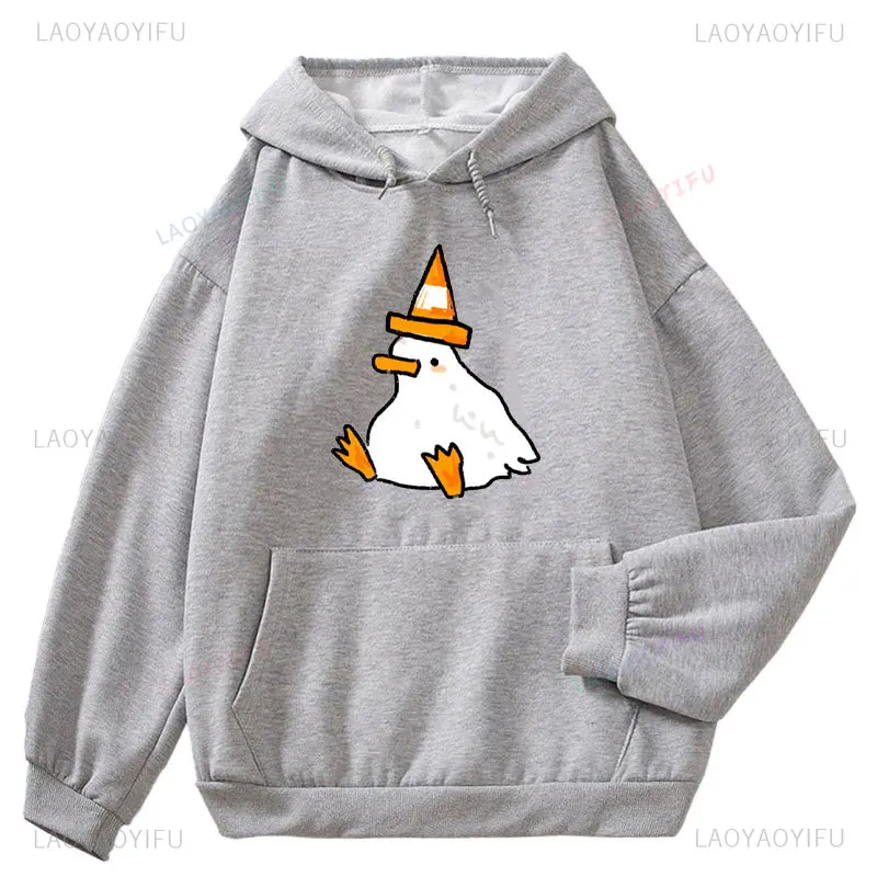 Honk Goose Print Loose Hoodie Kawaii Tracksuit Vinatge Duck Hip Hop Streetwear Harajuku MenWomen Sweatshirt Fashion Cute Hoodie