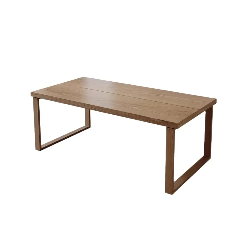 

Solid wood long table behind the sofa, large desk dining table, double study table in the living room
